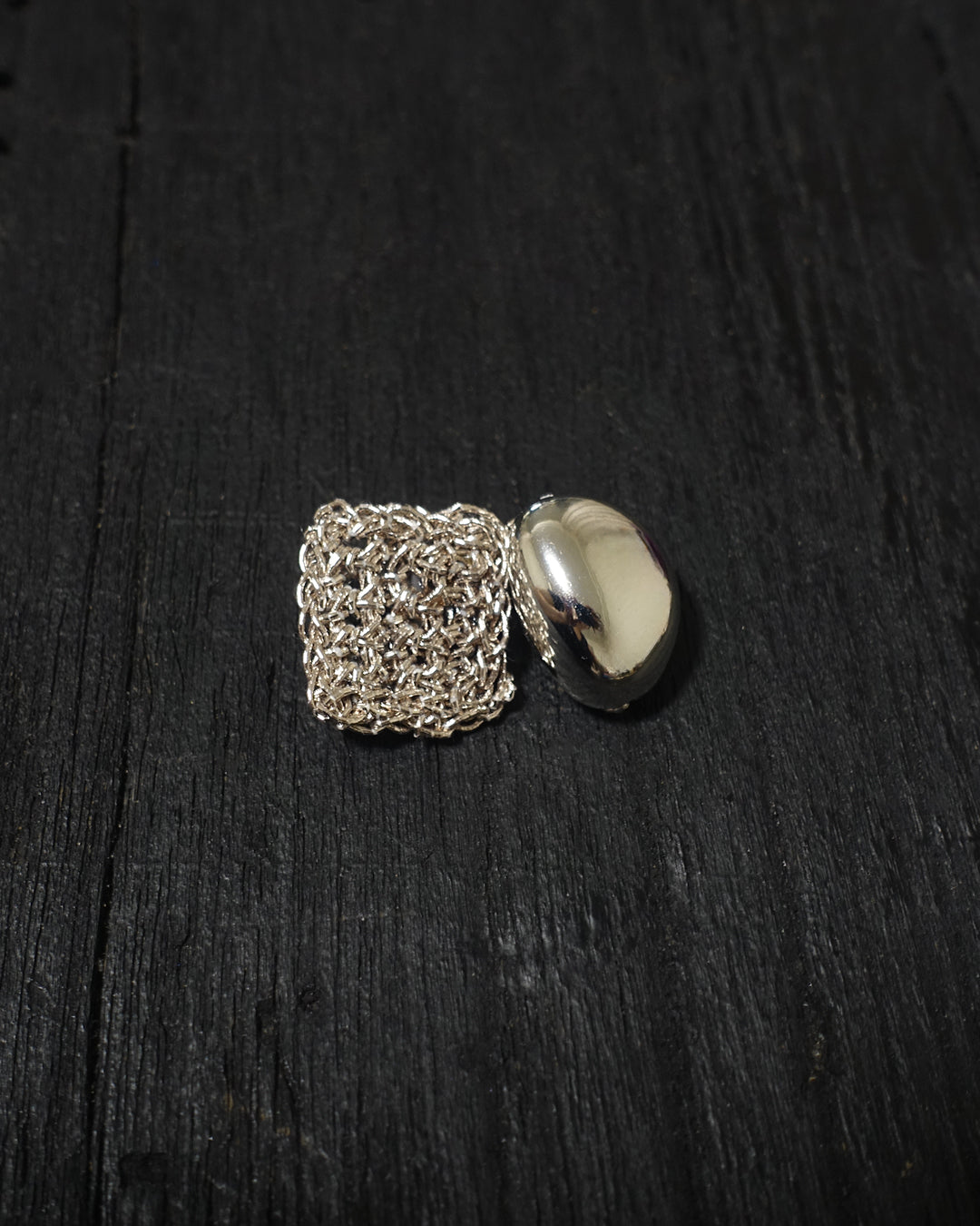 Square & Pebble Brooch