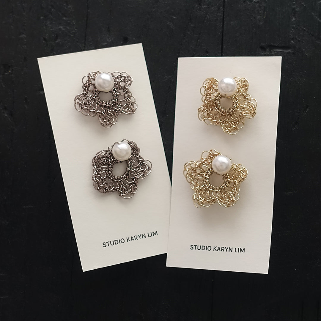 Grande Flower Studs